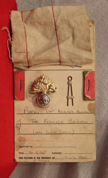 A Unique 'Sealed Pattern' Cap Badge of the Fusilier Brigade 16.9 1966