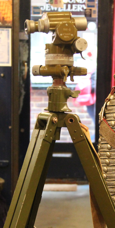 A Ist Gulf War Souvenir, A Russian Scud Missile Launcher 'Level' Site. On its Original Tripod And Instrument Transit Case.