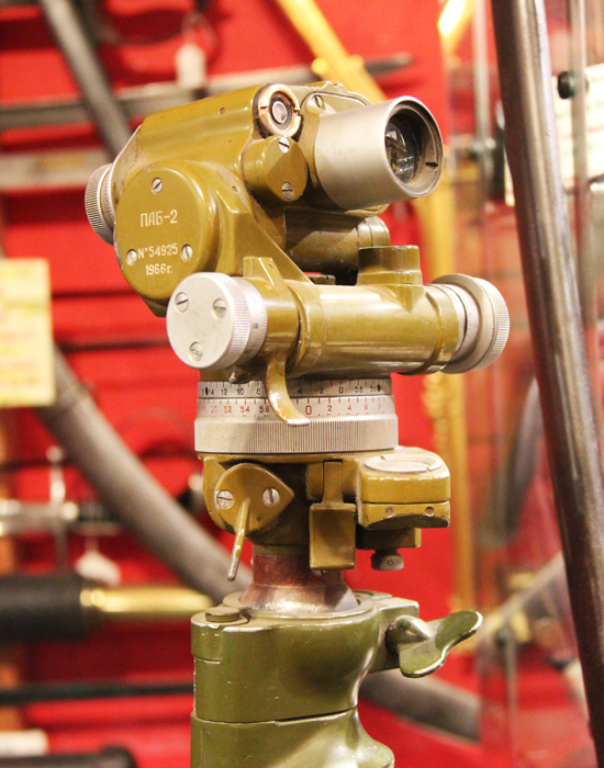 A Ist Gulf War Souvenir, A Russian Scud Missile Launcher 'Level' Site. On its Original Tripod And Instrument Transit Case.