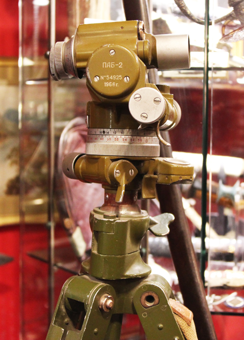 A Ist Gulf War Souvenir, A Russian Scud Missile Launcher 'Level' Site. On its Original Tripod And Instrument Transit Case.