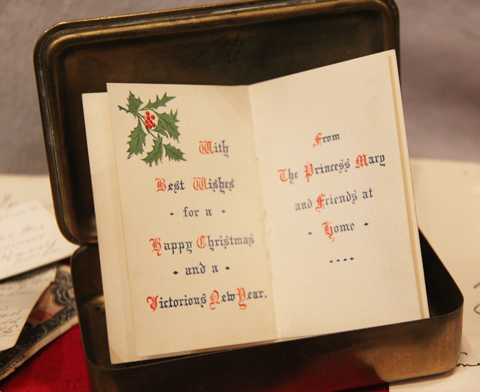 Very Good Princess Mary Box, Complete With Original Personal Letters, Paperwork and Original Contents To Essex Regiment Regular