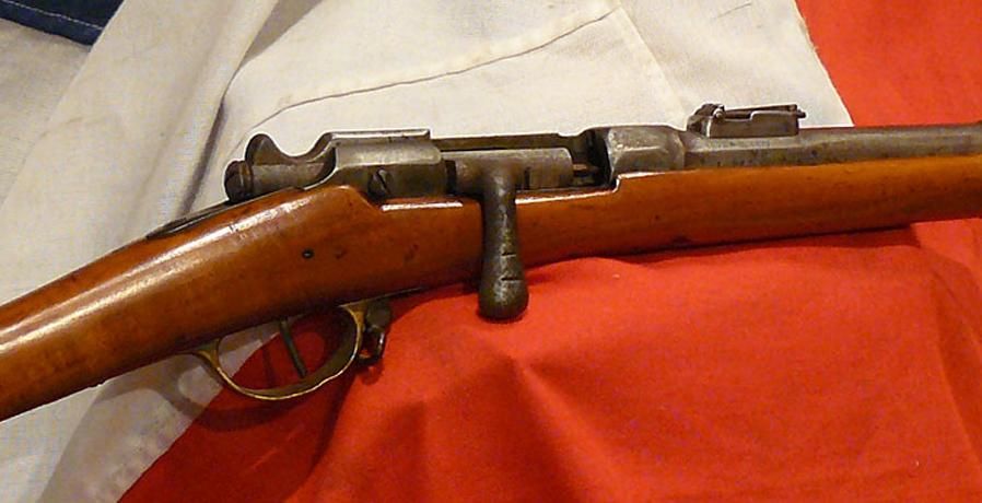 A Very Scarce French Chassepot Rifle Musketoon Modele 1866 Colonial Inlay