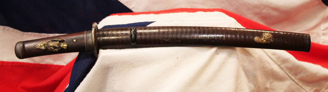 Koto Tanto By Masaiye With A Full Matching Suite of Edo Mounts, & a Fabulous Oni Demon Mount on The Saya