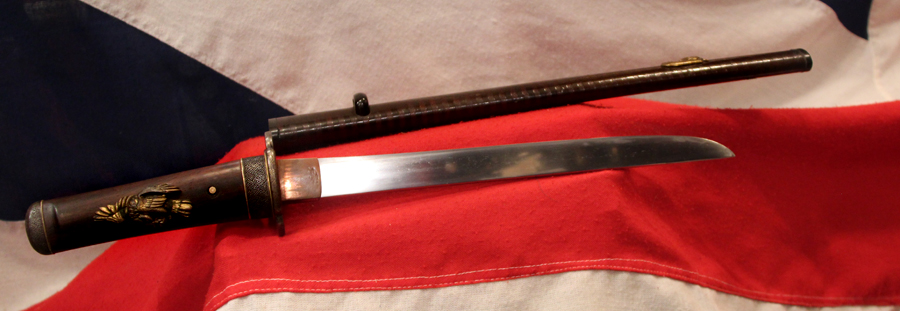 Koto Tanto By Masaiye With A Full Matching Suite of Edo Mounts, & a Fabulous Oni Demon Mount on The Saya