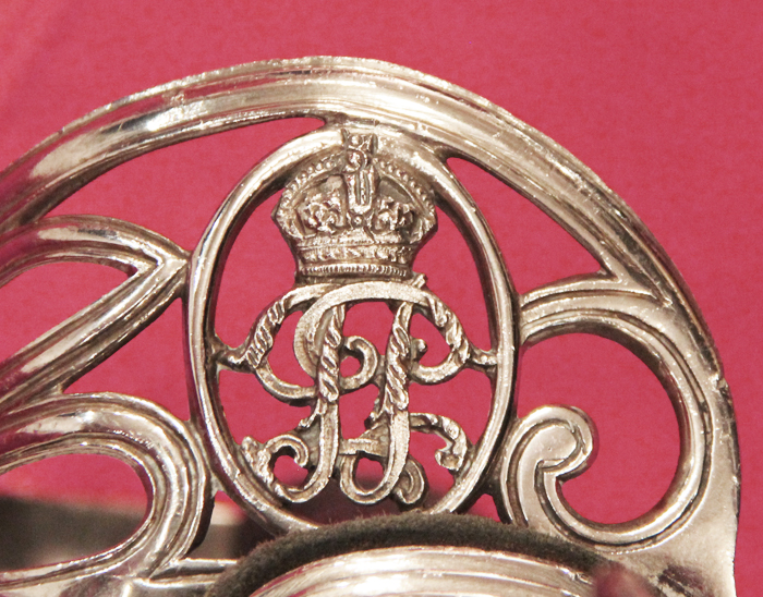 A Most Rare Silver Presentation British Raj Imperial Police Officer's Sword. The Very Same Type of Rare Officer's Sword Carried by George Orwell, Author of Animal Farm, 1984, When He Was Assistant District Superintendent of Imperial Police of Burma