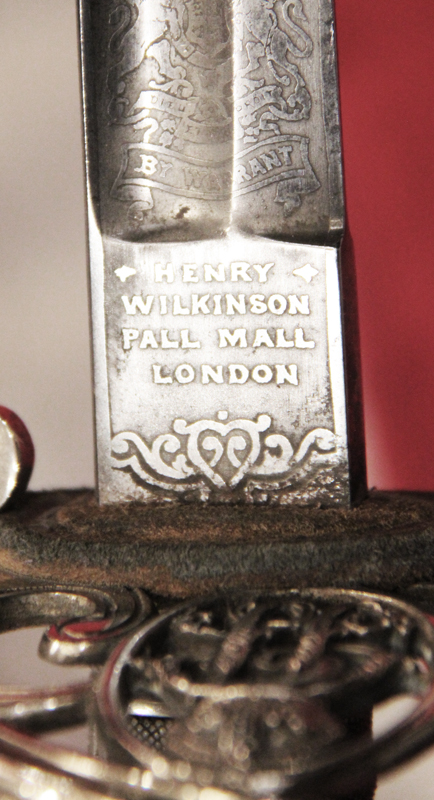 A Most Rare Silver Presentation British Raj Imperial Police Officer's Sword. The Very Same Type of Rare Officer's Sword Carried by George Orwell, Author of Animal Farm, 1984, When He Was Assistant District Superintendent of Imperial Police of Burma