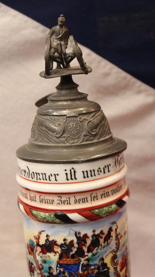 A Very Attractive Pre WW1 German Military Beer Stein of the 46th Artillery