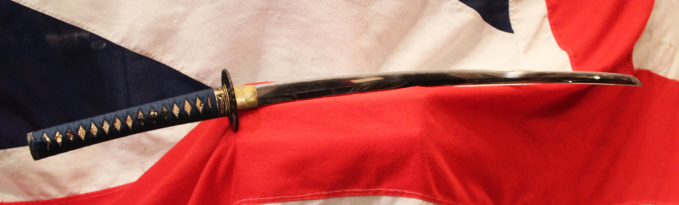 A Wonderful & Captivating Ancient Nambokochu Period Samurai Sword of the Nambokochu Era Circa 1370. With Beautiful Polished Kairagi-Gawa {Giant Rayskin} Saya. From The Era of The Great Bizen Smiths