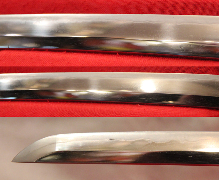 A Wonderful & Captivating Ancient Nambokochu Period Samurai Sword of the Nambokochu Era Circa 1370. With Beautiful Polished Kairagi-Gawa {Giant Rayskin} Saya. From The Era of The Great Bizen Smiths