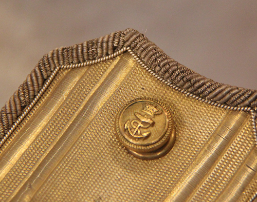 A Fine Cased Pair of 1840's Victorian Rear Admirals Epaulettes.