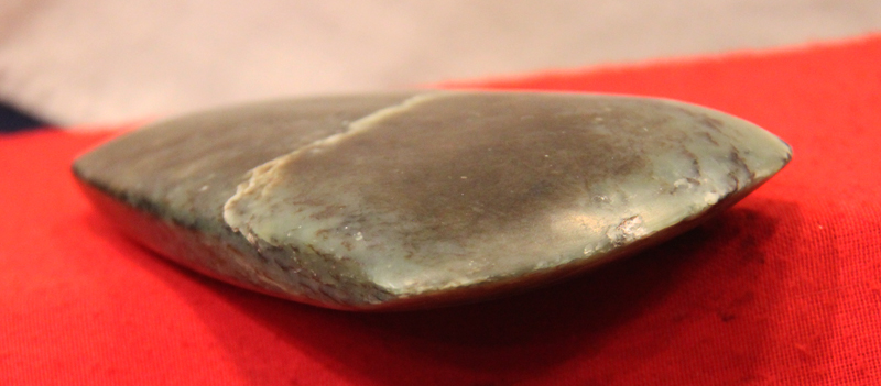 A Wonderful, & Most Rare New Zealand Maori Jade Large Hand Axe 13th-17th Century Pounamu Toki