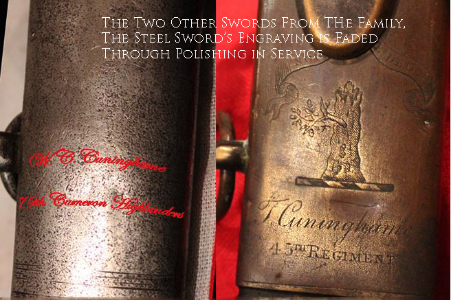 A Stunning, Historical, Napoleonic War’s Period, 1796 Pattern Officer's Combat Sword of William A. Cuninghame, of the 95th