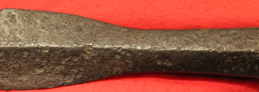 An Incredible 1100 Year Old, Viking, Great Hewing Spear, a Hggspjt, A Viking Museum Piece. With Extremely Rare Norse 'Knotwork' Runic Engraving Still Present. A Powerful Spear of Incredible Heft