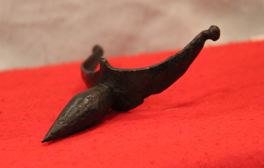 A Fine & Rare Original Heavy Grade Imperial Roman Legionary Cavalry Officer's Iron Prick Spur 1st - 2nd Century A.D From Emperors Augustus, Tiberius, Caligula, Claudius & Nero to The Era Of Emperors Trajan & Hadrian