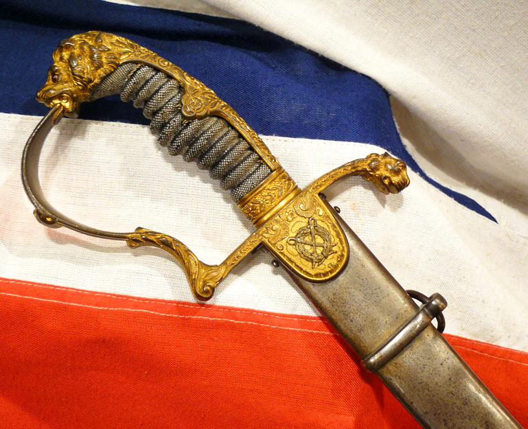 An Original, Incredibly Rare 'Damascus' Presentation Sword, An Imperial German, Damascus Steel and Gold, Sword Presented by One of Germany’s Most Powerful and Influential Families in 1887