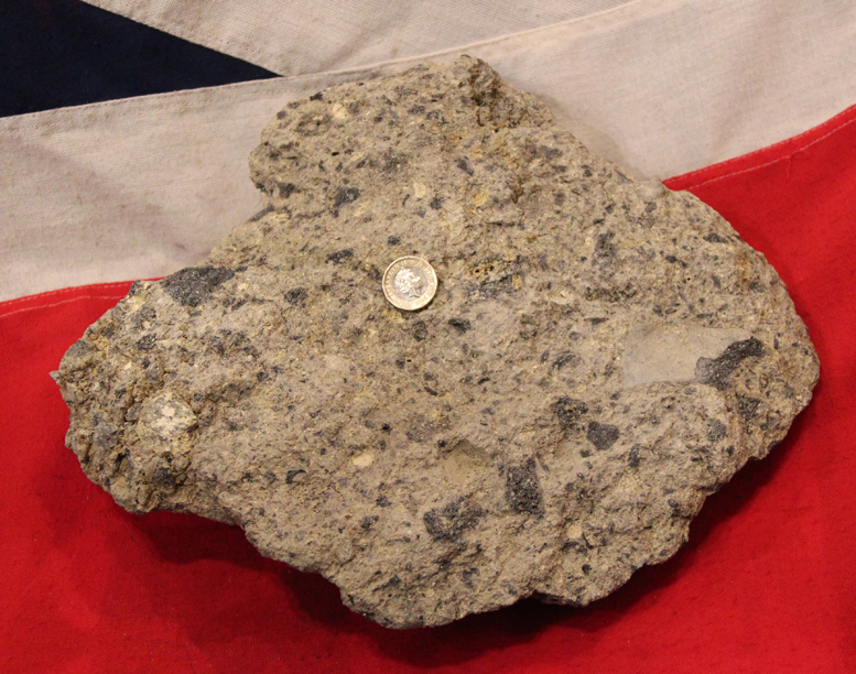 14 Million Year Old Meteorite Rock, Impactite (Suevite) of Nordlingen Ries Now Understood To Possibly Be The Closest Match to the Surface of Mars on Earth. Likely The Most Intriguing Conversation Piece & Geological Collectors Item Available Today