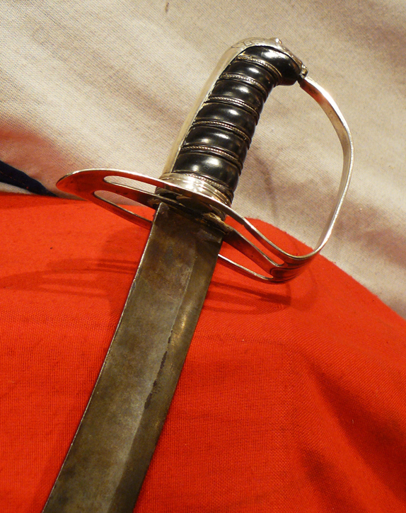 A Stunning Solid Silver Napoleonic Cavalry Officer's Sabre 1796.-1803. It Is Exceptionally Rare To Ever See a Solid Silver Hilted Version of the Napoleonic Wars Period Light Dragoon Officer’s Sabre