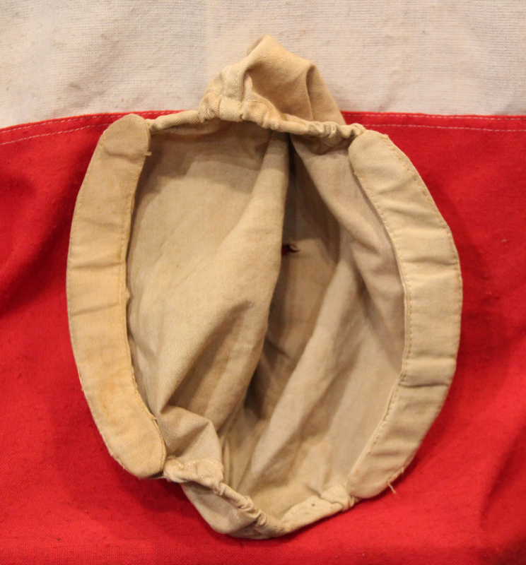 A Scarce Original Imperial German WW1, Elite 'Guards' Regiment Pickelhaub Helmet Cover, In Khaki. An Ideal Addition For a Collector of The Rare Forms of Guards Infantry Pickelhaub