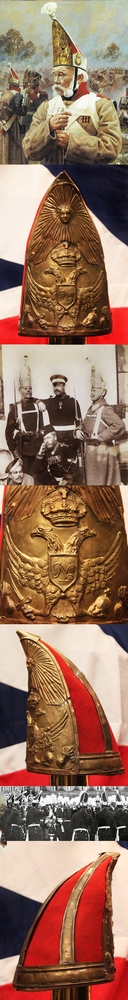 A Fabulous, and Rare, 19th Century Imperial Russo-Prussian Grenadier's Mitre Cap