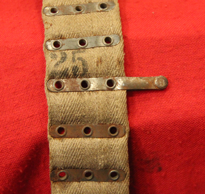 Part of a Superb WW1 Trench Warfare Collection, British and German. A Very Rare German Issue DWM Maxim Machine Gun Flyer's Cartridge Belt. From a Crashed German Fighter