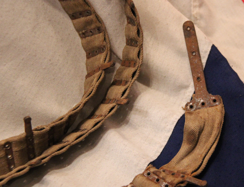 Part of a Superb WW1 Trench Warfare Collection, British and German. A Very Rare German Issue DWM Maxim Machine Gun Flyer's Cartridge Belt. From a Crashed German Fighter