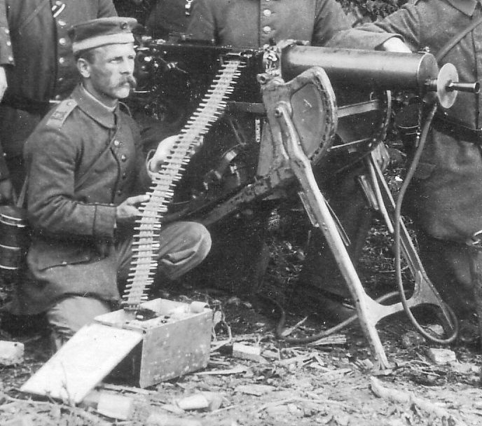 Part of a Superb WW1 Trench Warfare Collection, British and German. A Very Rare German Issue DWM Maxim Machine Gun Flyer's Cartridge Belt. From a Crashed German Fighter