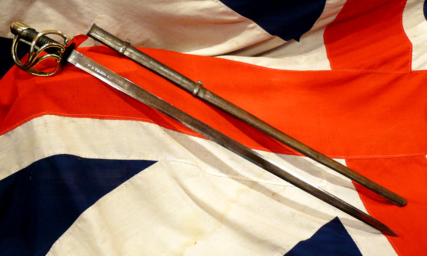 A 19th Century Napoleonic Pattern, Spanish Dragoons, Heavy Cavalry of the Line Sword