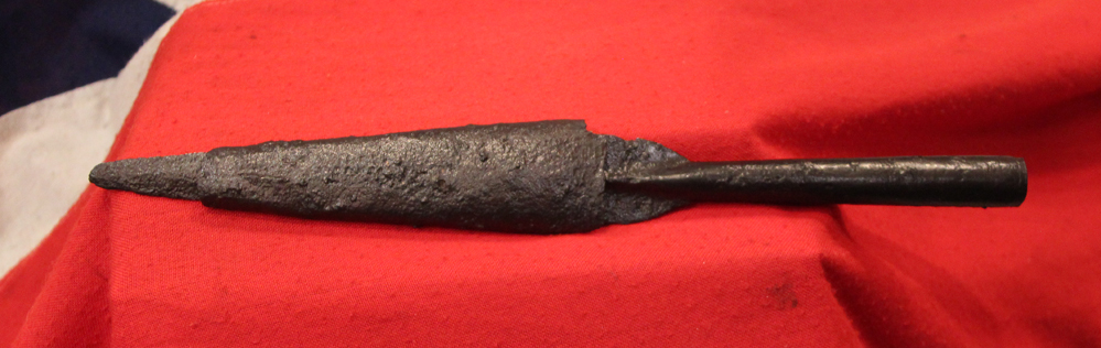 Original & Rare Anglo-Saxon Spear From The Era of King Offa to King Harold, &, What is Remarkable, It Is Complete With It’s Original Scabbard. It Is The Very First Spear From That Era, With It’s Scabbard Still Present, We Have Seen In Over 50 Years