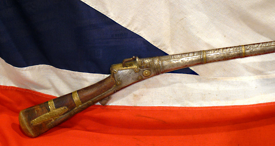 A Spectaular Looking, Rare & Super Example of a 17th -18th Century Matchlock Musket