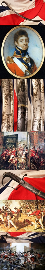 A Stunning 1796 Scottish Flank Officer's Combat Sword, Napoleonic Wars, Peninsular & Waterloo Period. For Coldstream Guards, With One Of The Most Beautiful, Finest Quality & Unique Blade Engravings We Have Ever Seen. By Hunter of Edinburgh