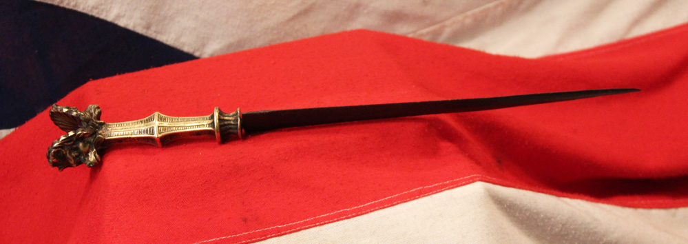 A Truly Exceptional & Rare Original 16th Century Italian Renaissance Sfondagiaco Eared Dagger, Named From The Protruding Twin ‘Ears’ of the Pommel Shaped As Stunning Masked Horned Goats.