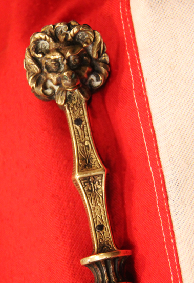 A Truly Exceptional & Rare Original 16th Century Italian Renaissance Sfondagiaco Eared Dagger, Named From The Protruding Twin ‘Ears’ of the Pommel Shaped As Stunning Masked Horned Goats.