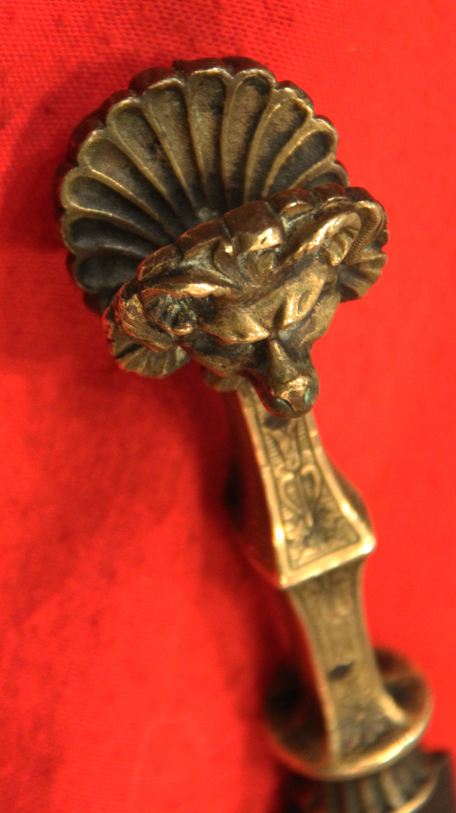 A Truly Exceptional & Rare Original 16th Century Italian Renaissance Sfondagiaco Eared Dagger, Named From The Protruding Twin ‘Ears’ of the Pommel Shaped As Stunning Masked Horned Goats.