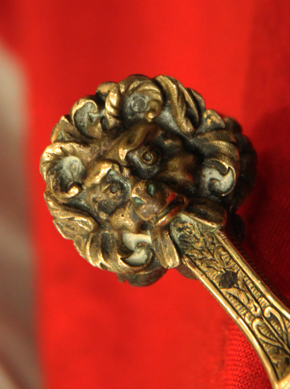 A Truly Exceptional & Rare Original 16th Century Italian Renaissance Sfondagiaco Eared Dagger, Named From The Protruding Twin ‘Ears’ of the Pommel Shaped As Stunning Masked Horned Goats.