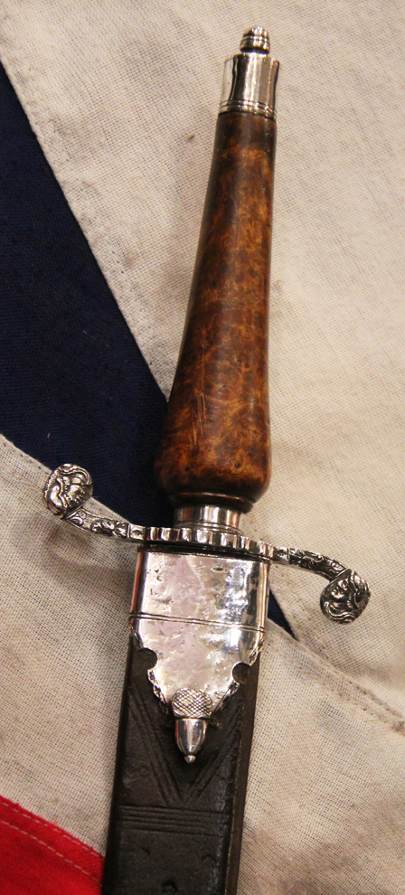 Possibly The Finest 17th Cent. French Royal Silver Hunting Short Sword, With Original, Incredibly Rare Scabbard & Belt Mount, From a Royal Collection. With The Rarest Bayonne Form Hilt. Likely Used By The King & His Court For the King’s Boar or Stag Hunt