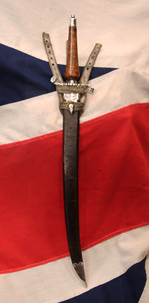 Possibly The Finest 17th Cent. French Royal Silver Hunting Short Sword, With Original, Incredibly Rare Scabbard & Belt Mount, From a Royal Collection. With The Rarest Bayonne Form Hilt. Likely Used By The King & His Court For the King’s Boar or Stag Hunt