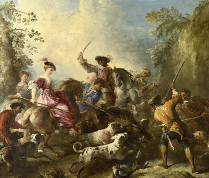 Possibly The Finest 17th Cent. French Royal Silver Hunting Short Sword, With Original, Incredibly Rare Scabbard & Belt Mount, From a Royal Collection. With The Rarest Bayonne Form Hilt. Likely Used By The King & His Court For the King’s Boar or Stag Hunt