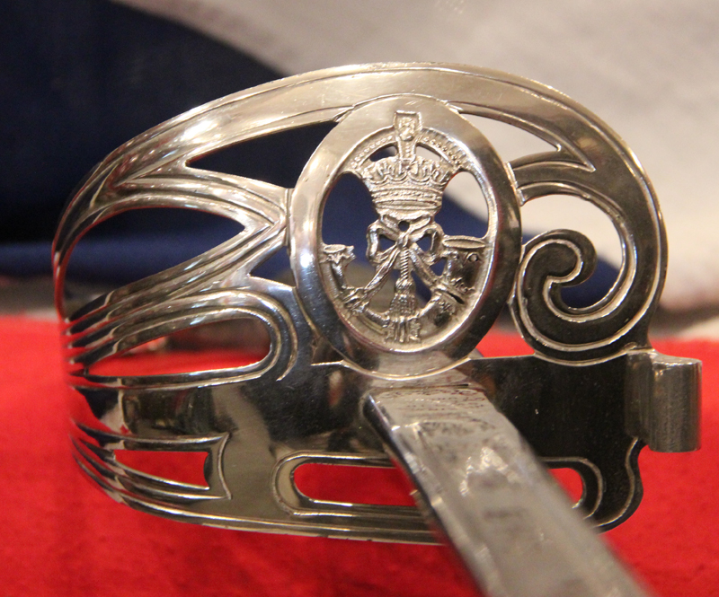 Stunning & Very Rare Kings Royal Rifles Corps Officer's 'Battle Honour Blade' Presentation, Combined Combat and Dress Sword