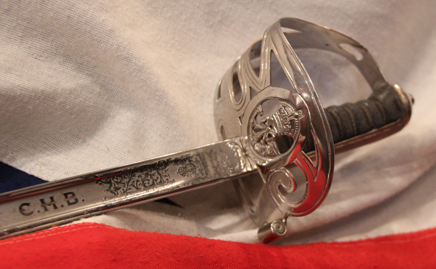 Stunning & Very Rare Kings Royal Rifles Corps Officer's 'Battle Honour Blade' Presentation, Combined Combat and Dress Sword