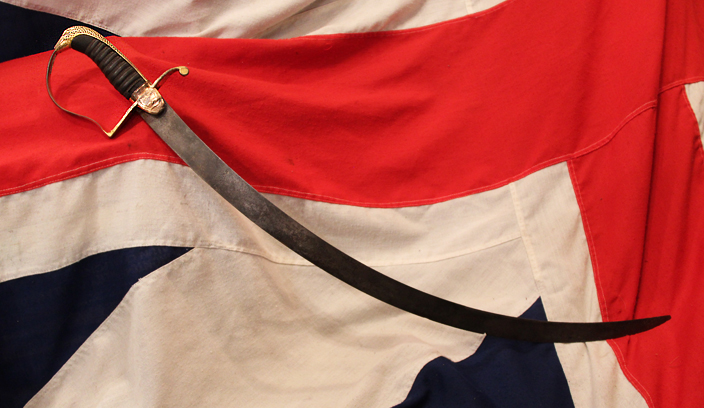 A Most Rare British Army Officer's 1801, Egyptian Campaign, Snake Goddess' Head Light Infantry Officer’s Sword. Used Throughout The Entire Napoleonic Wars Up To The Battle of Waterloo. Likely By An Officer of ‘The Glosters’