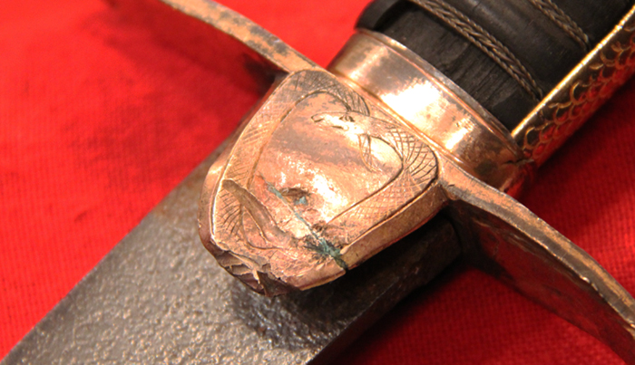 A Most Rare British Army Officer's 1801, Egyptian Campaign, Snake Goddess' Head Light Infantry Officer’s Sword. Used Throughout The Entire Napoleonic Wars Up To The Battle of Waterloo. Likely By An Officer of ‘The Glosters’