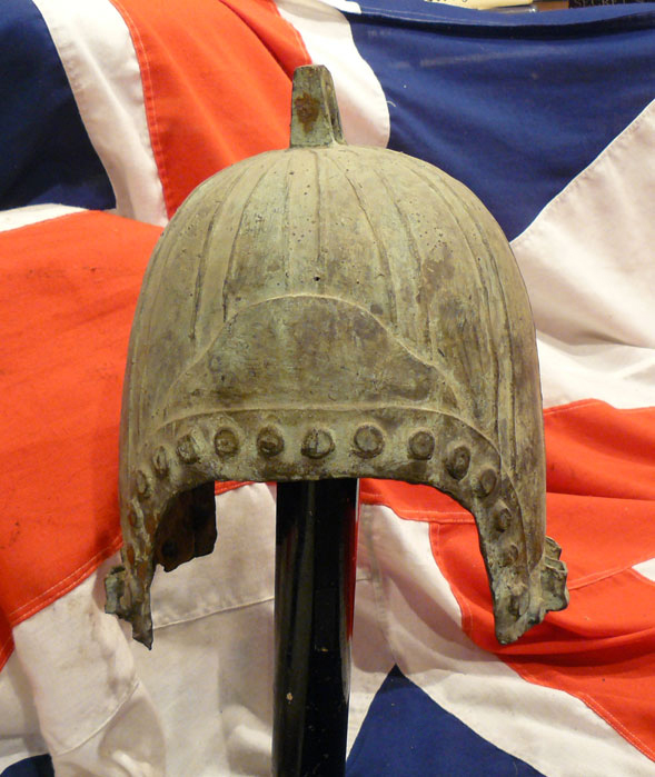 Historismus Chinese Bronze Helmet, Ancient C.400bc Warring States Era Style