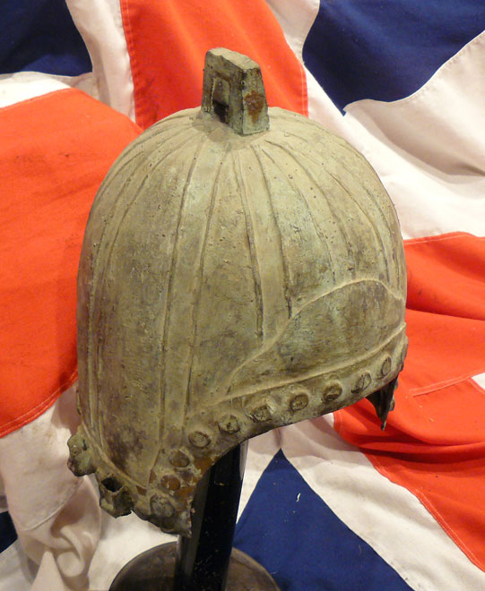 Historismus Chinese Bronze Helmet, Ancient C.400bc Warring States Era Style