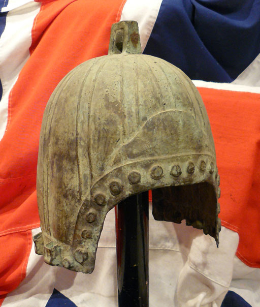 Historismus Chinese Bronze Helmet, Ancient C.400bc Warring States Era Style