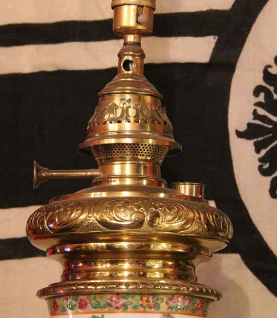 A Beautiful, Large & Most Fabulous Original Antique Ching Dynasty 'Rose Medallion' Canton Export Porcelain Lamp