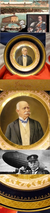 A Beautiful Antique Royal Vienna Porcelain Cabinet Plate By Griener Hand Painted by One of the Finest Artists of Royal Vienna, and Signed Griener.