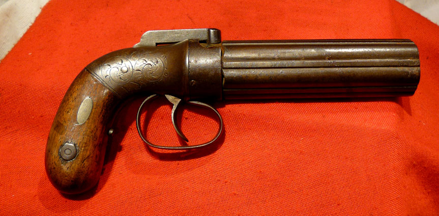 A Very Good American Allen and Thurber Pepperbox Revolver Circa 1840