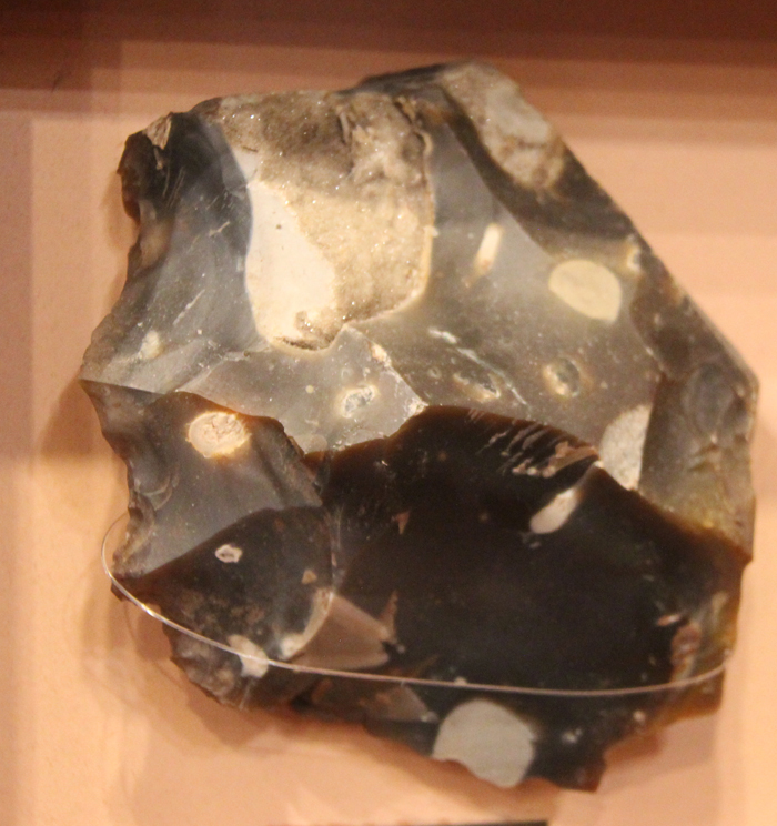 Stone Age Britain Flint Tools, Some of The Earliest Evidence of Stone Age Man in the UK. Paleolithic Henley Pit Chopper Core & Moortown Pit Handaxe 200,000 to -300,000 Years Old