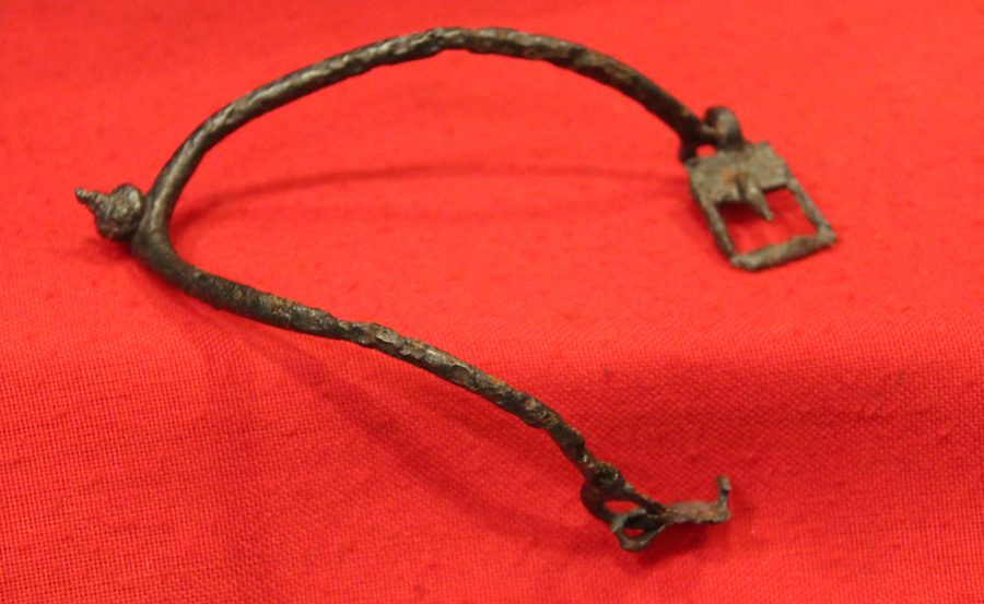 A 1200’s Old Knight's Prick Spur, Still With Buckle From The IInd Baron’s War of Henry IIIrd and Earl Simon de Montfort