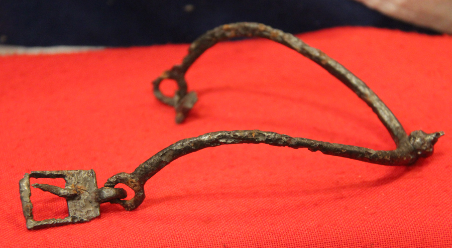 A 1200’s Old Knight's Prick Spur, Still With Buckle From The IInd Baron’s War of Henry IIIrd and Earl Simon de Montfort